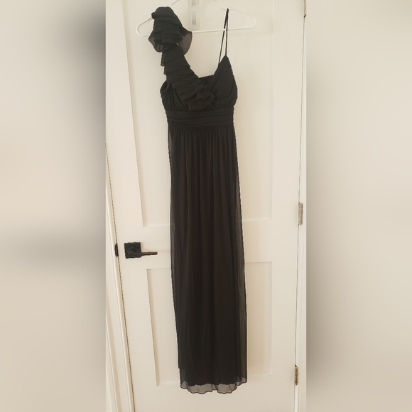 David's Bridal Black Evening Dress Size 6 - Picture 3 of 5